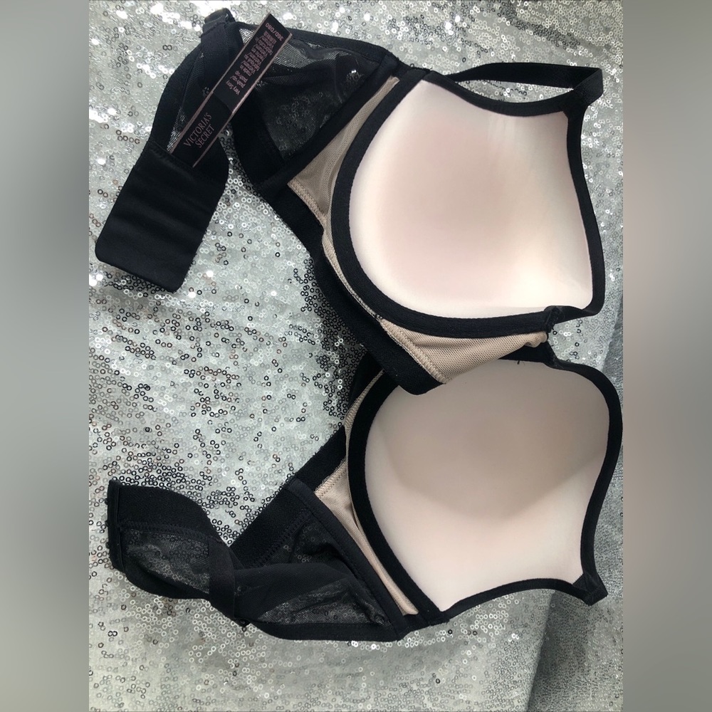 Victoria’s Secret very secret push up bra 36D black nude